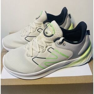 New Balance Fresh Foam Roav V2 White Grey Neon Green  Mens 8 wide (2E) MROAVRW2